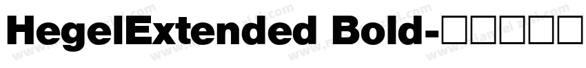 HegelExtended Bold字体转换